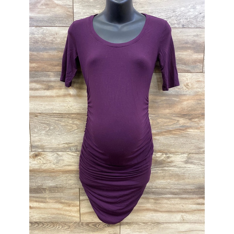 Motherhood Maternity Bodycon Dress Purple sz XS Purple Maternity XS