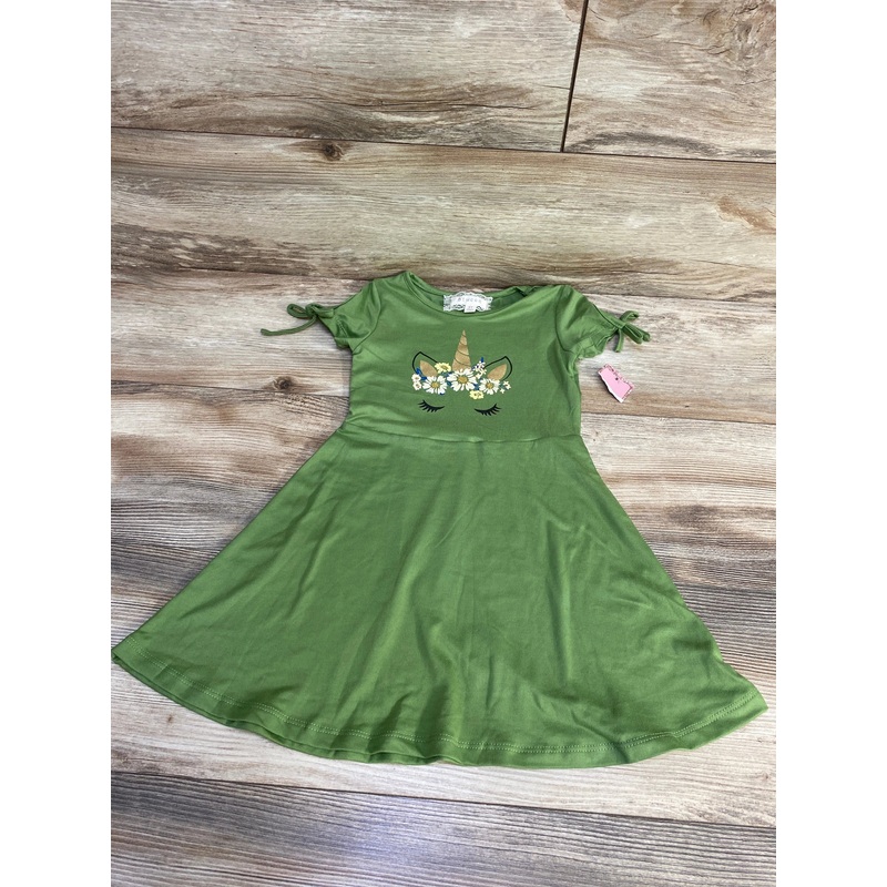 NEW Btween Unicorn Dress Green sz 3T Green 3T