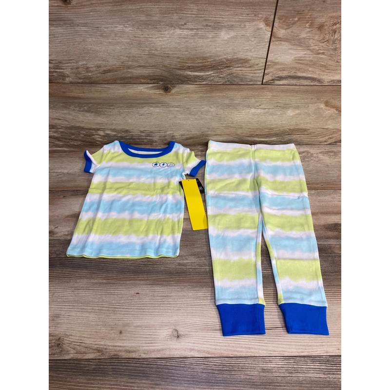 NEW Okie Dokie 2pc Tie-Dye Pajama Set Green sz 3T Green 3T