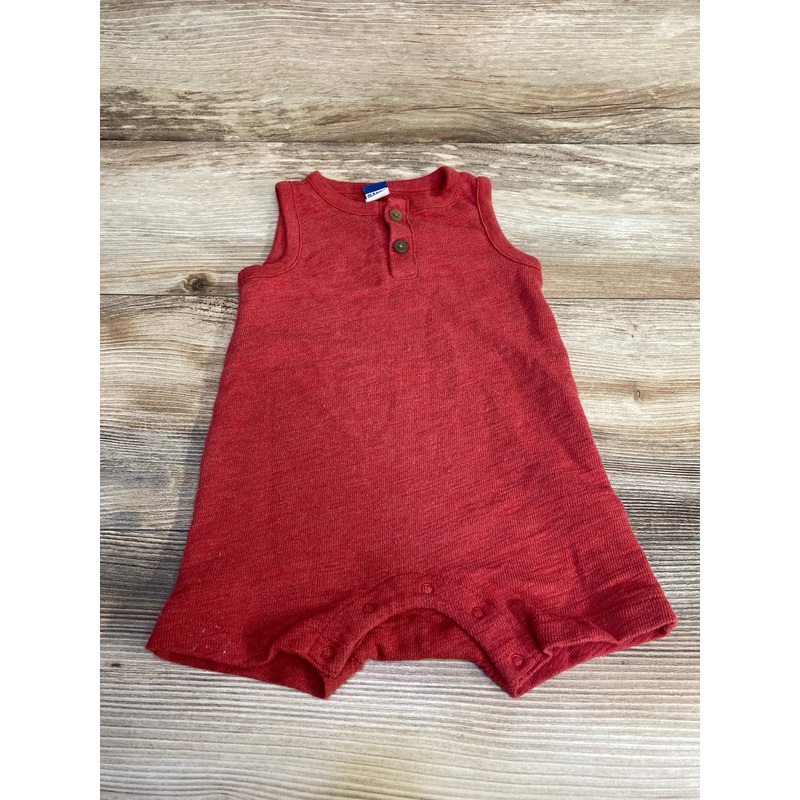 Old Navy Henley Tank Romper Red sz 6-12m Red 6m