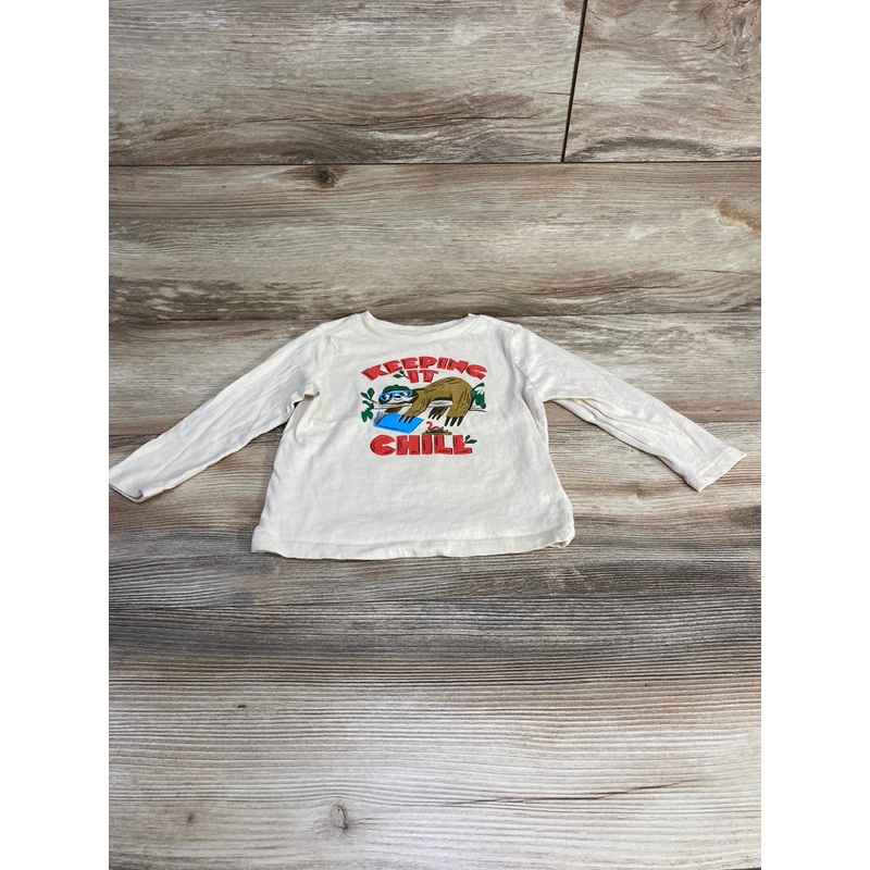 Old Navy Keeping It Chill Shirt Cream sz 18-24m Cream 18m