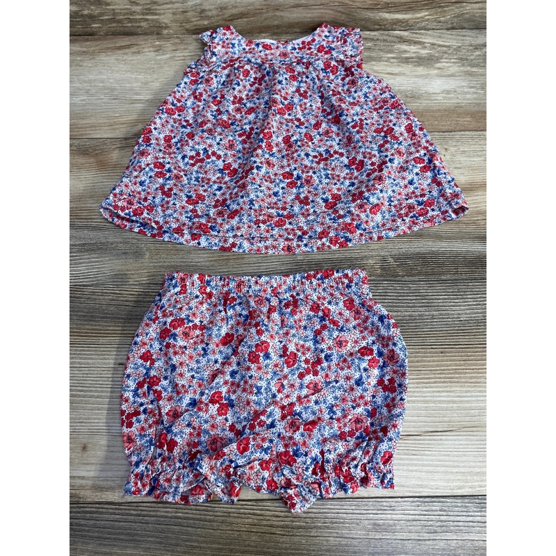 Penelope Mack 2pc Floral Dress & Bloomers sz 6-9m Multicolor 6m