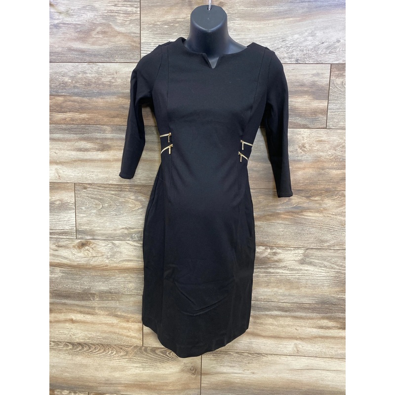 Seraphine 3/4 Sleeve Dress Black sz Small Black Maternity Small