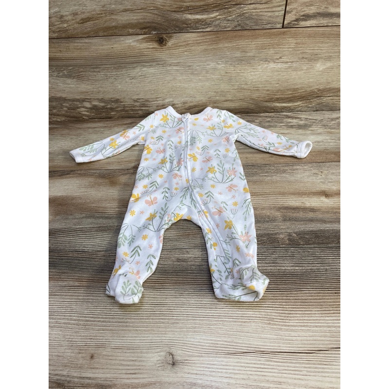 Sterling Baby Floral Sleeper White sz 6m White 6m