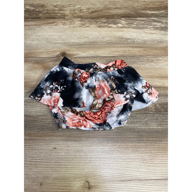 Sweet Pea Floral Skirted Bloomers Black sz 6-9m Black 6m