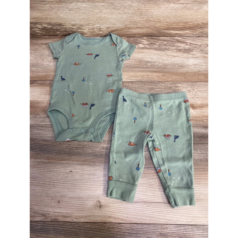 Carter’s 2pc Dinosaur Bodysuit & Pants Green sz 6m Green 6m