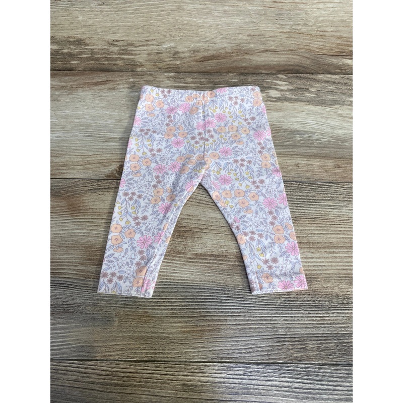 Cat & Jack Floral Leggings White sz Newborn White Newborn
