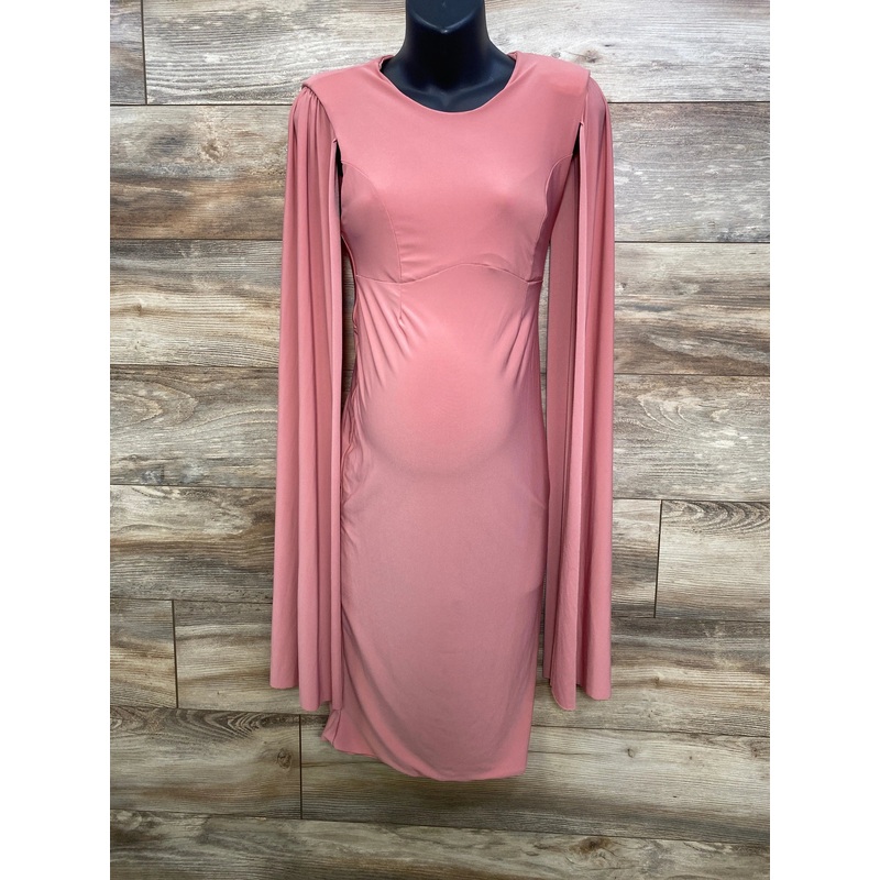 Club L London Dress w/Cape Sleeves Pink sz Small Pink Maternity Small