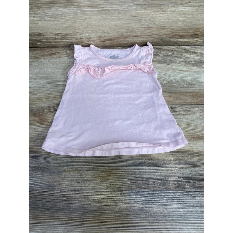 First Impressions Eyelet Ruffle Shirt Pink sz 12m Pink 12m