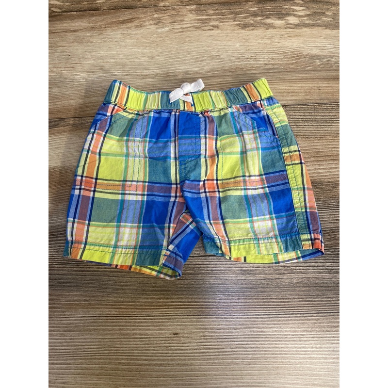 First Impressions Plaid Shorts Green sz 12m Green 12m