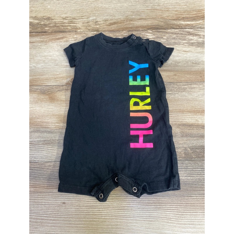 Hurley Logo Shortie Romper Black sz 9m Black 9m