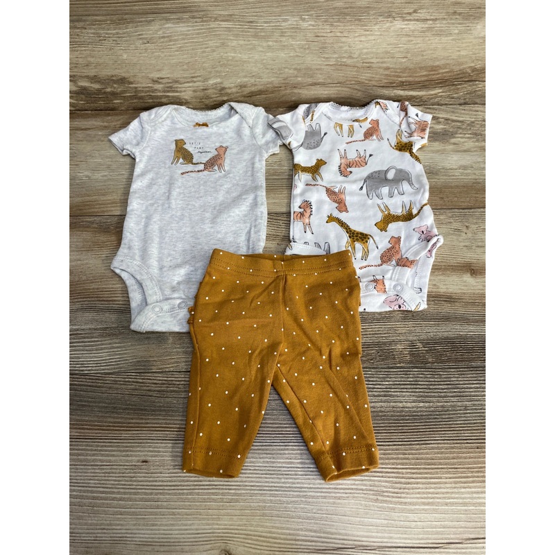 Just One You 3pc Bodysuit & Pants Set Grey sz Newborn Grey Newborn