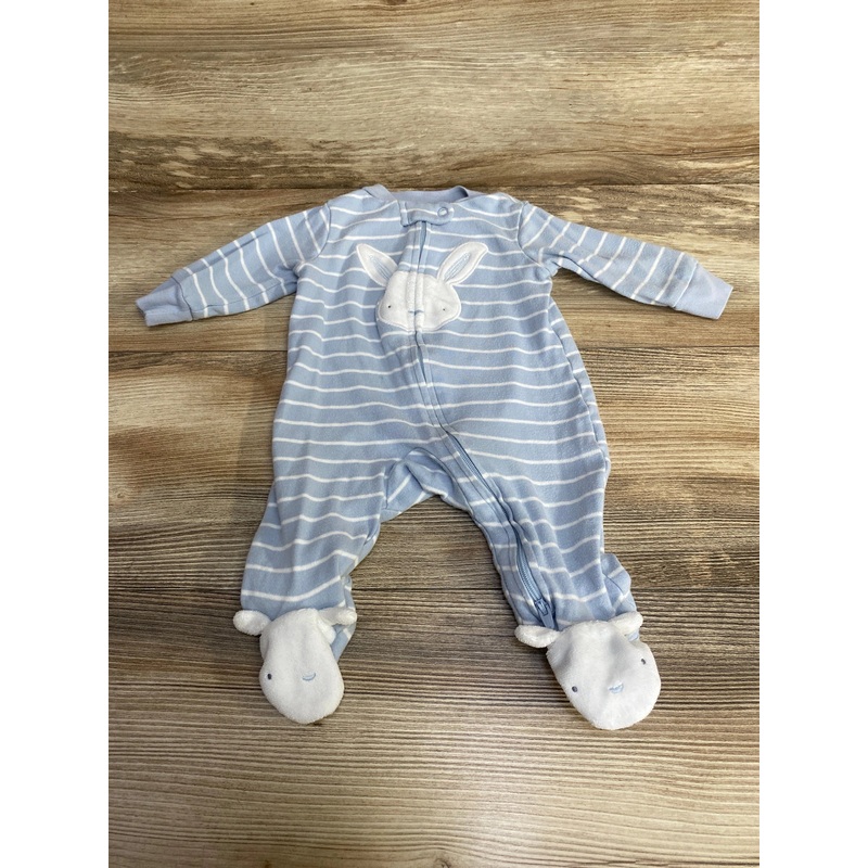 Just One You Striped Bunny Sleeper Blue sz 3m Blue 3m