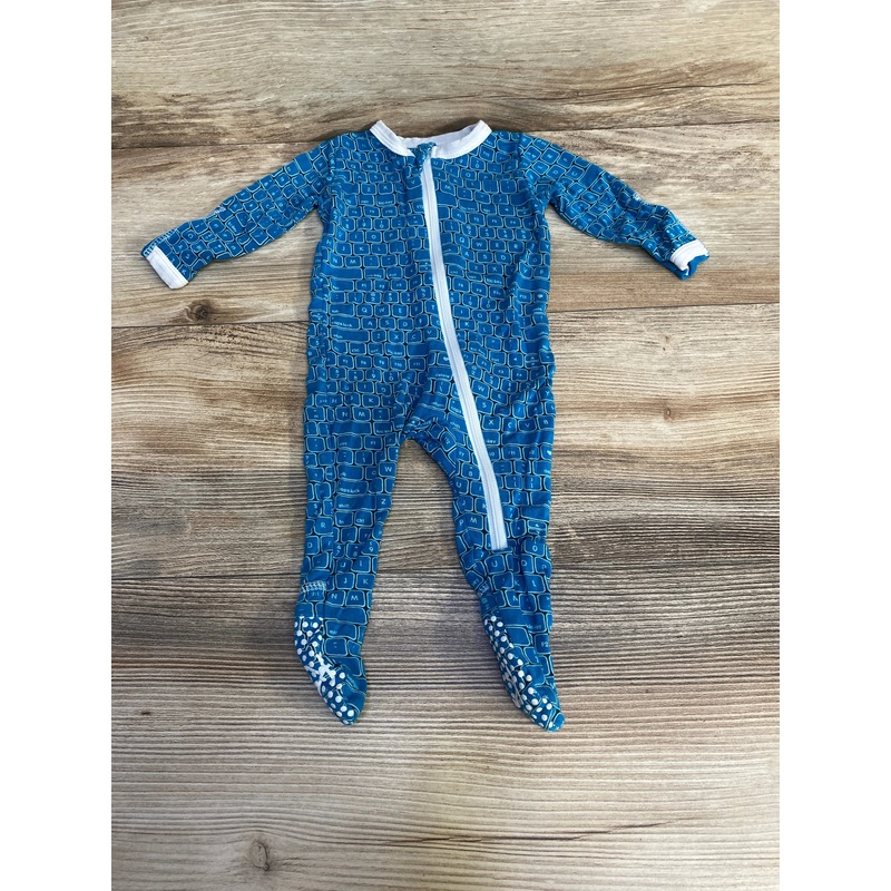 KicKee Pants Keyboard Footie Blue sz Newborn Blue Newborn