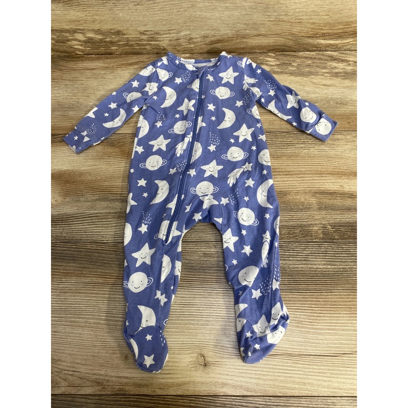 Laughing Llama Moon & Stars Sleeper Blue sz 3m Blue 3m