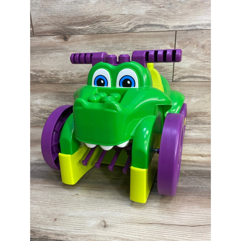 Mega Bloks Ride N’ Chomp Croc Ride On Green 12m+ Used
