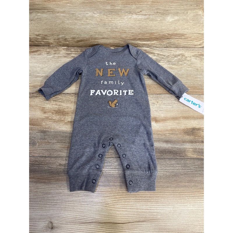 NEW Carter’s The New Family Favorite Coverall Grey sz 3m Grey 3m