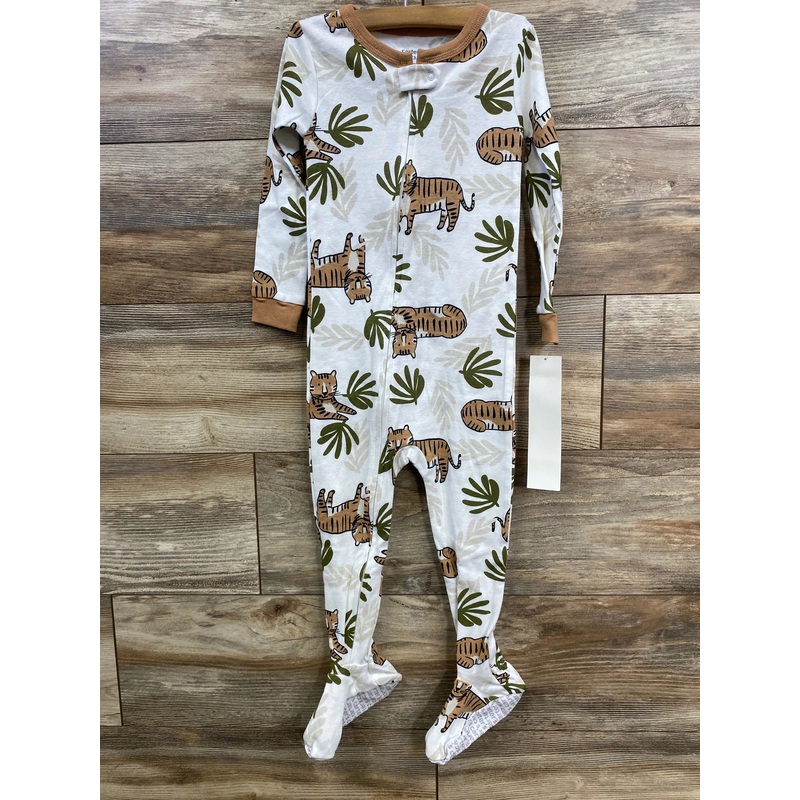 NEW Carter’s Zip Tiger Sleeper White sz 3T White 3T