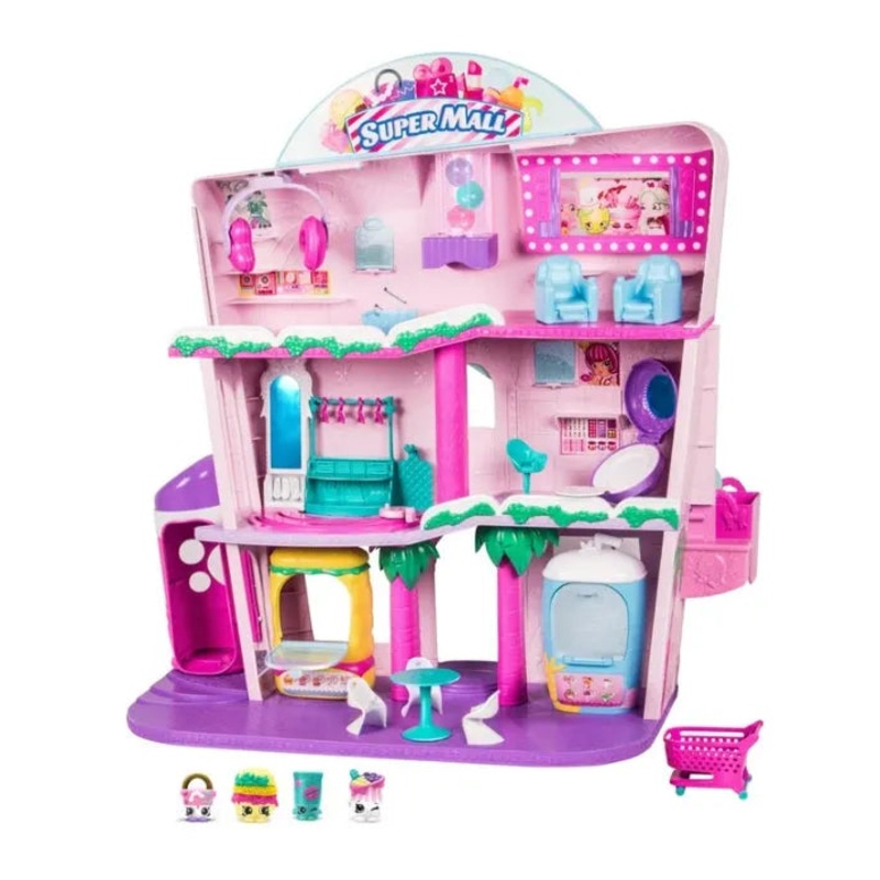 NEW Shopkins Super Mall Play Set, Pink Ages 5+