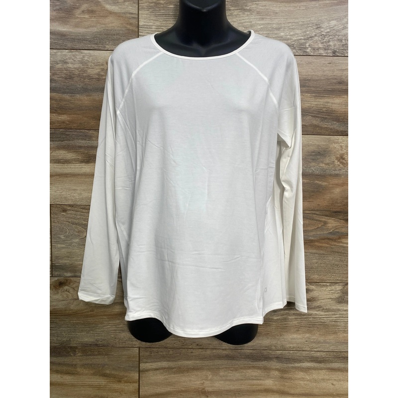NWOT Gap Maternity Breathe Long Sleeve Shirt White sz Large White Maternity Large