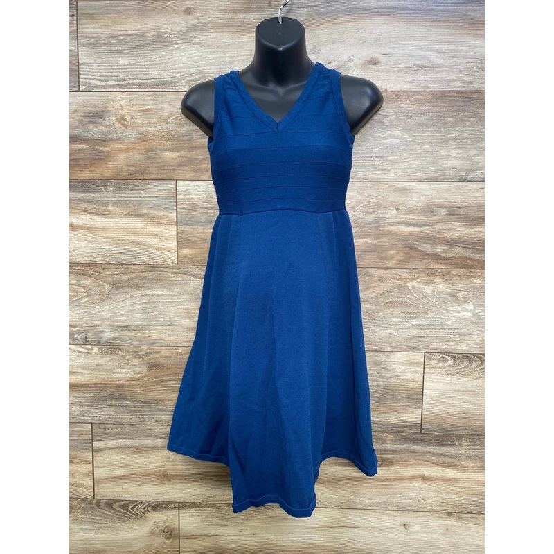 Seraphine Knit Sleeveless Dress Blue sz Small Blue Maternity Small