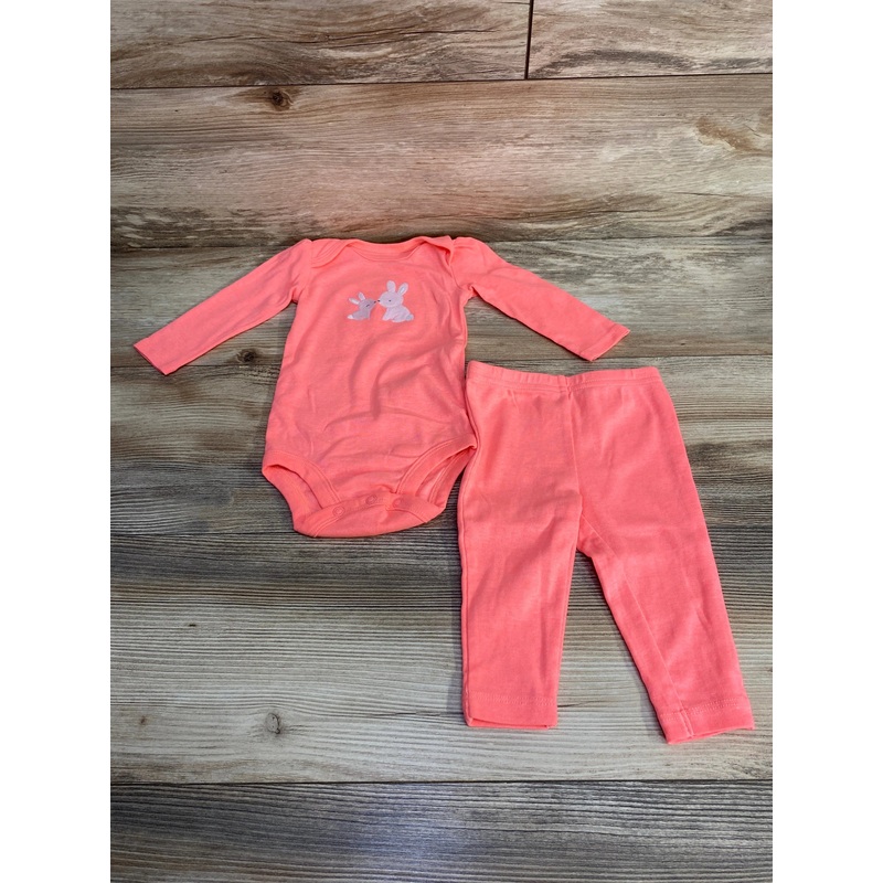 Simple Joys 2pc Bunny Bodysuit & Pants Pink sz 3-6m