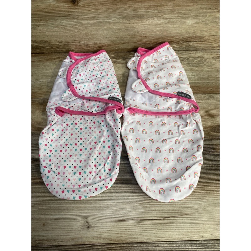 SwaddleMe 2pk Swaddle Wraps White sz 0-3m White Newborn