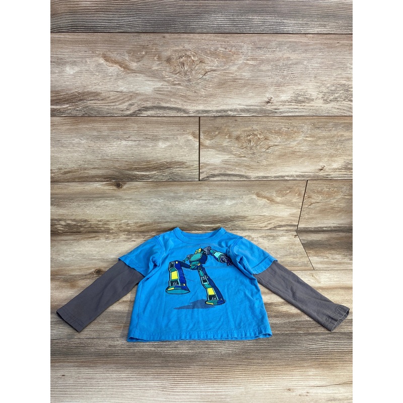 TEA Robot Layered Tee Blue sz 4T Blue 4T