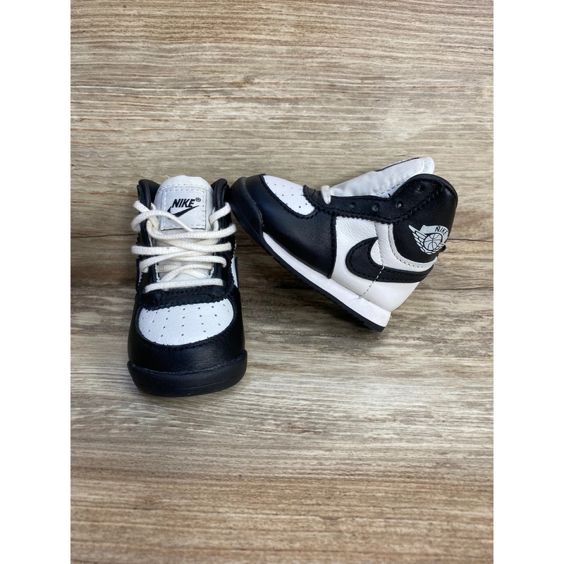 Air Jordan 1 Retro High ’85 OG TD ‘Black White’ Sneakers sz 2c