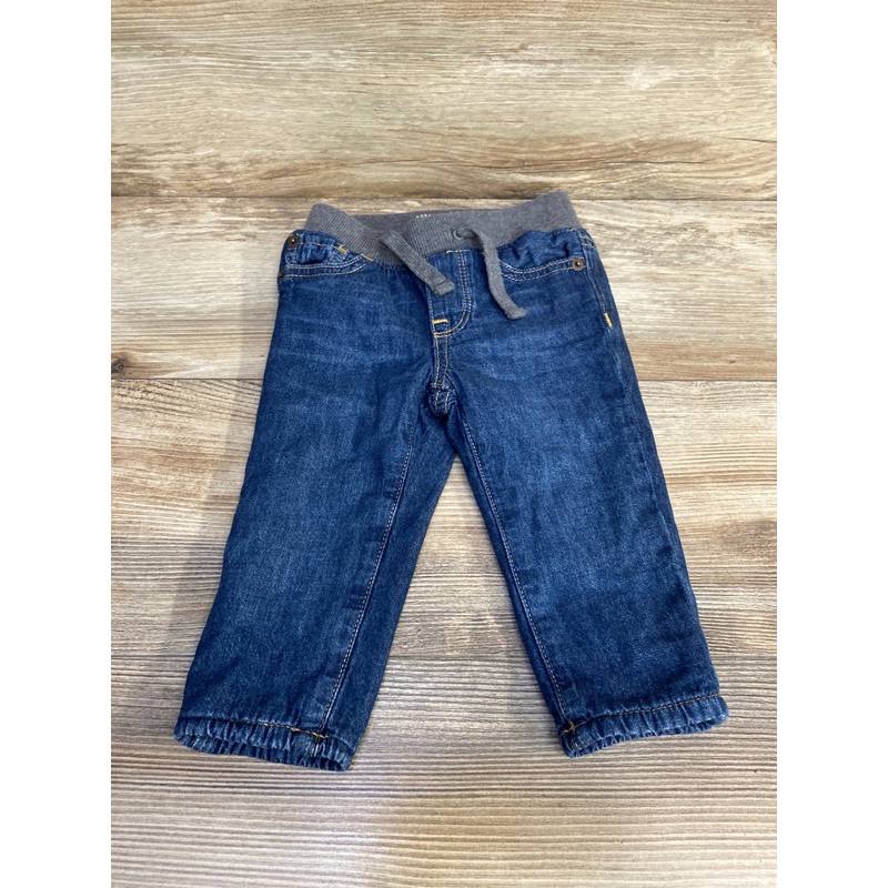 Baby Gap Fleece Lined My First Straight Jeans Blue sz 6-12m Blue 6m
