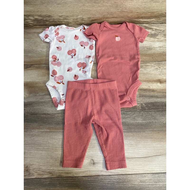 Carter’s 3pc Bodysuits & Pants White/Pink sz 3m White 3m