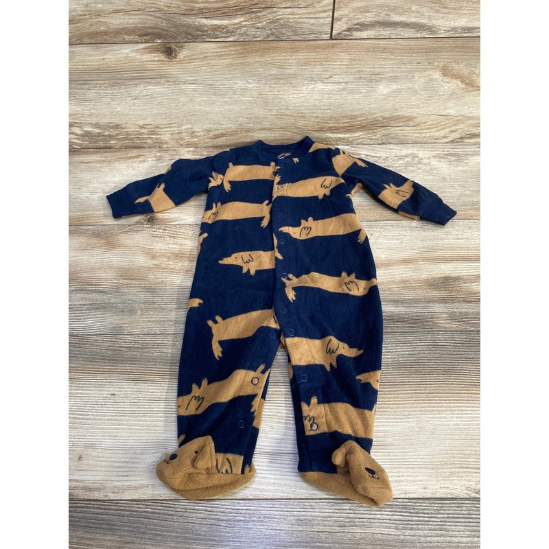 Carter’s Dog Print Blanket Sleeper Navy sz 6m Navy 6m
