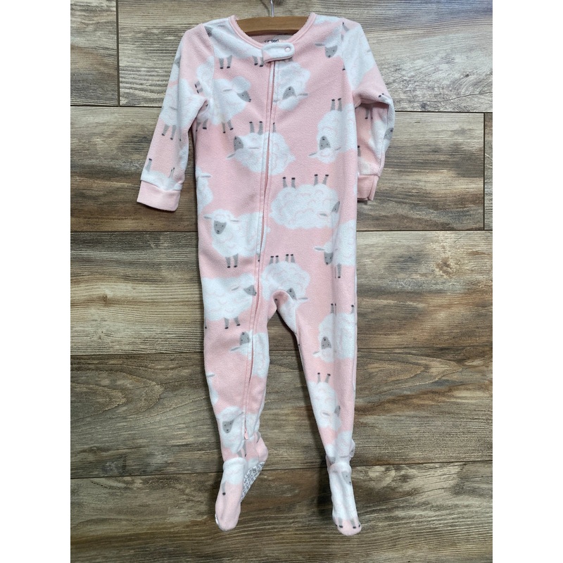 Carter’s Sheep Print Blanket Sleeper Pink sz 18m Pink 18m