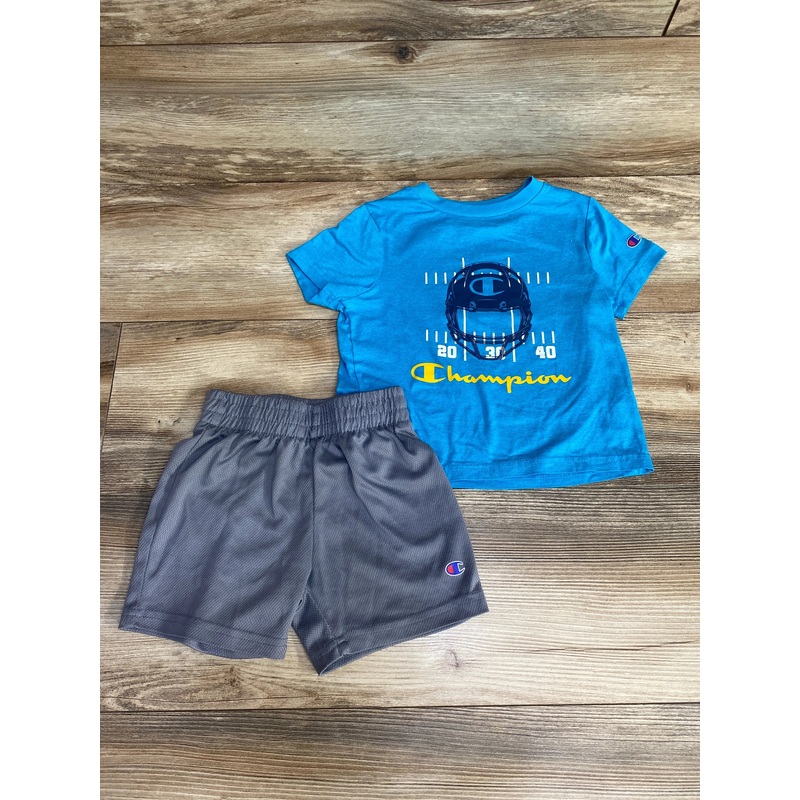 Champion 2pc Shirt & Shorts Blue sz 2T Blue 2T