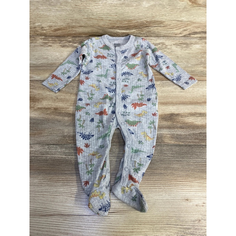 Dapper Dude Dinosaur Print Sleeper Grey sz 3-6m Grey 3m