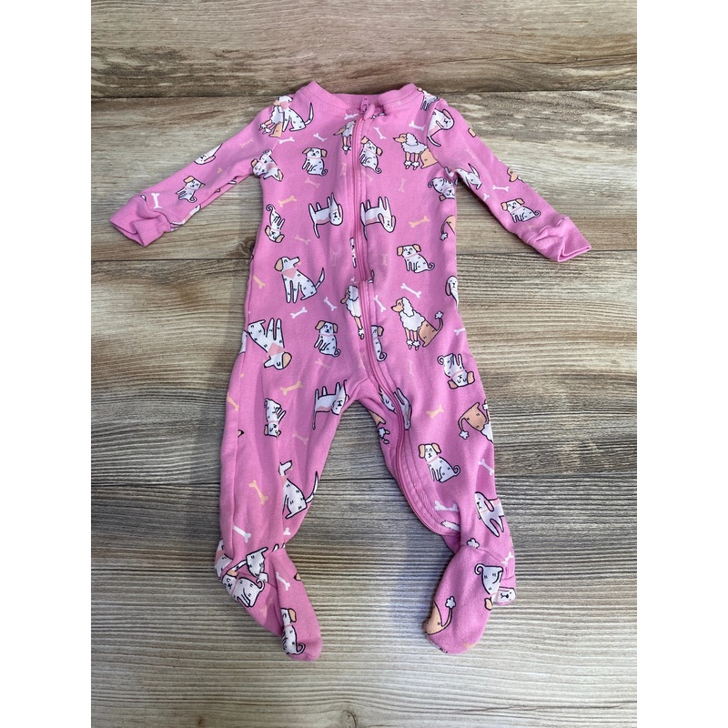 DIP Dog Print Sleeper Pink sz 3-6m Pink 3m