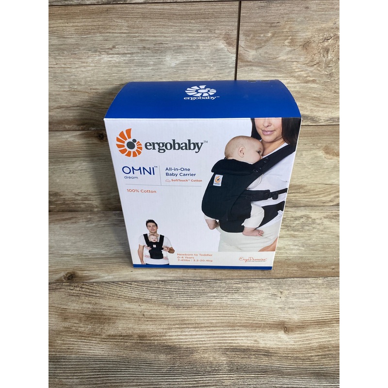Ergobaby Omni Breeze All Carry Positions Baby Carrier Onyx Black 7-45lbs