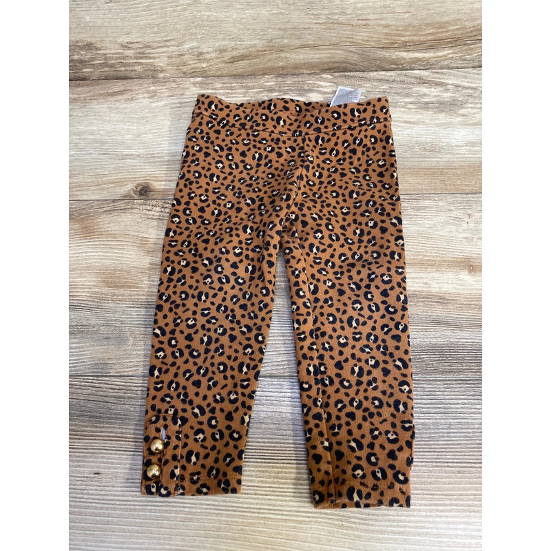 Janie and Jack Leopard Print Ponte Pants Brown sz 18-24m Brown 18m
