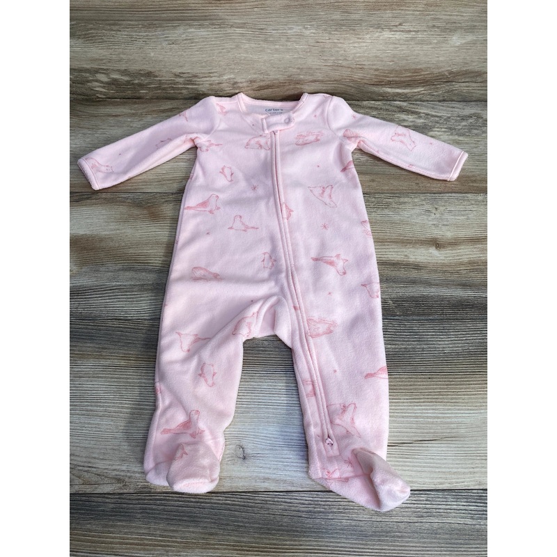 Just One You Animal Print Blanket Sleeper Pink sz 6m Pink 6m