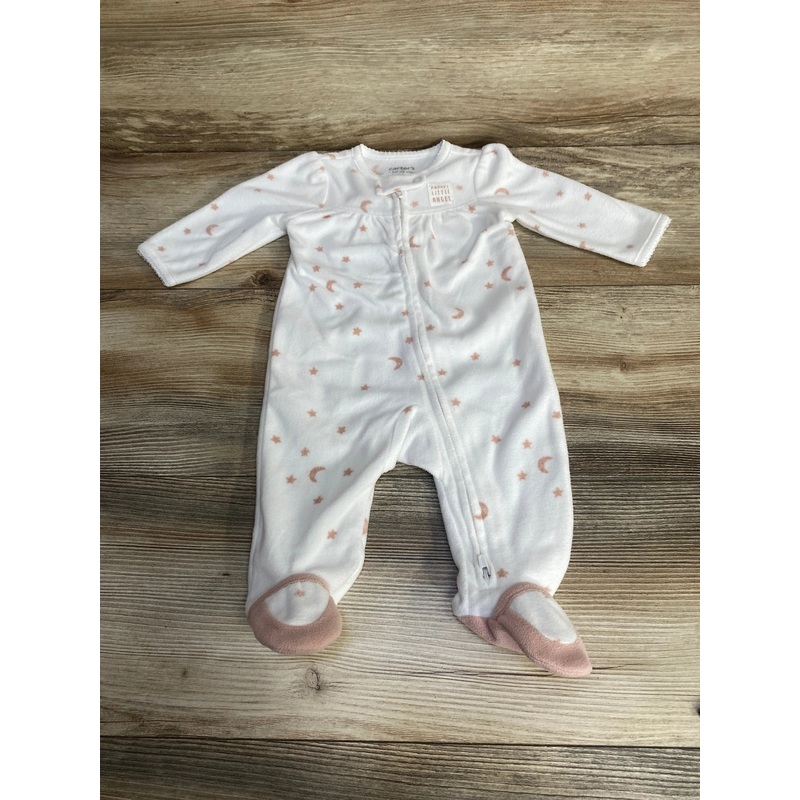 Just One You Moon & Stars Blanket Sleeper White sz 3m White 3m