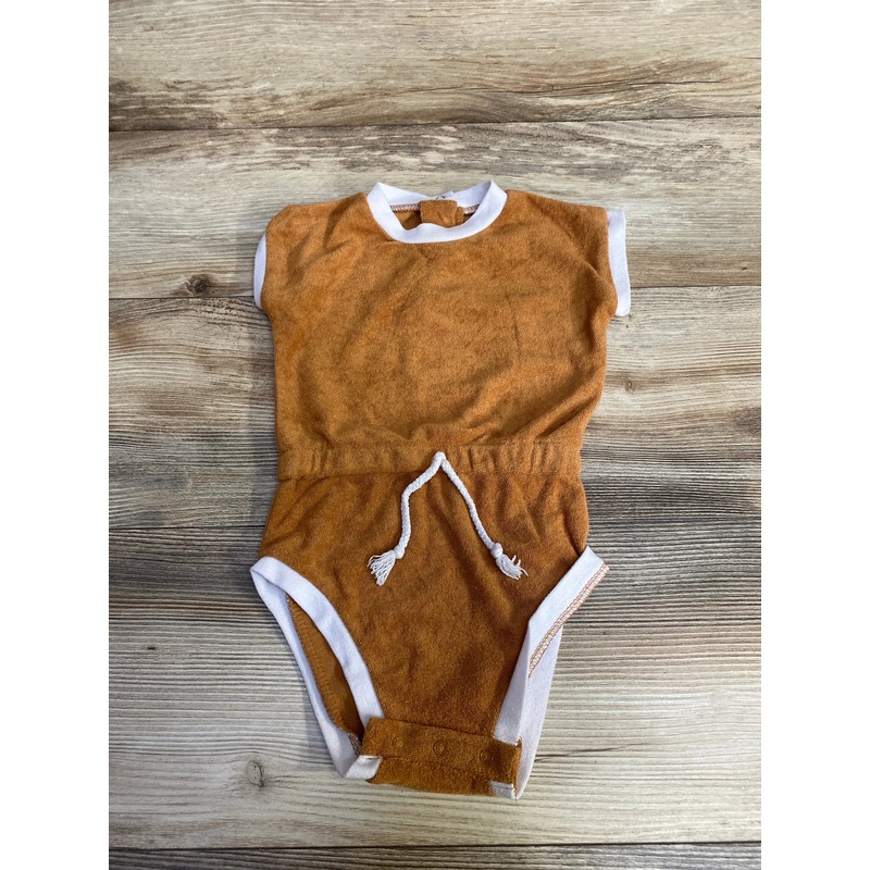 Lila & Jack Terry Cloth Romper Brown sz 18-24m Brown 18m