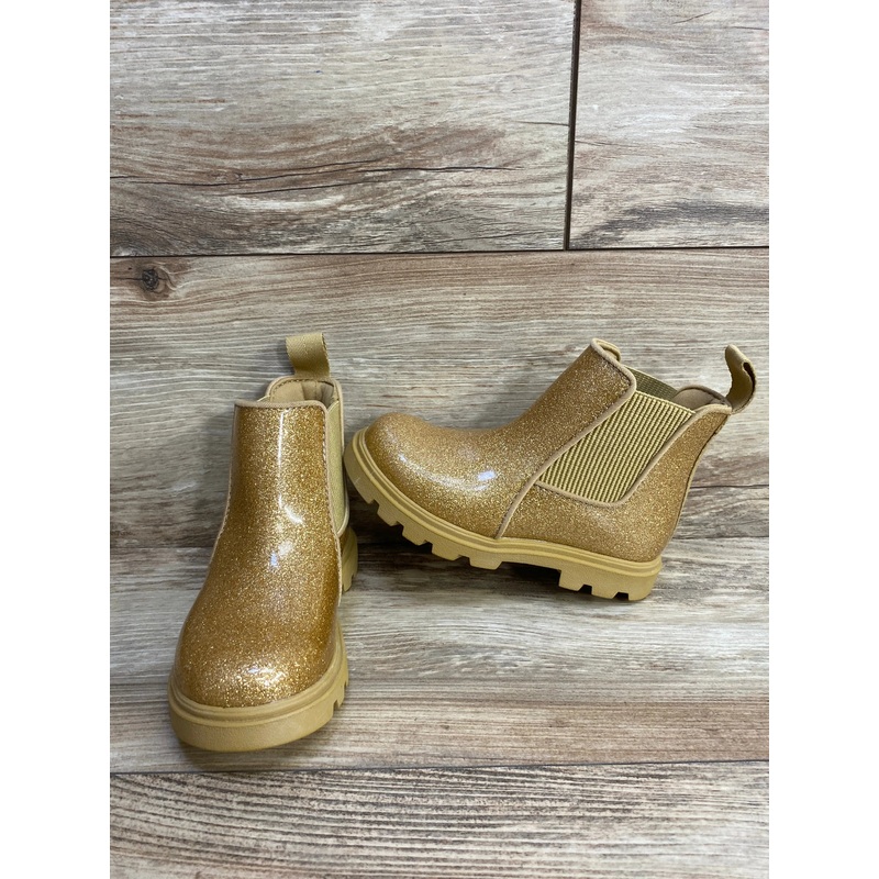 Native Shoes Kids Kensington Treklite Boots Gold Glitter sz 9c