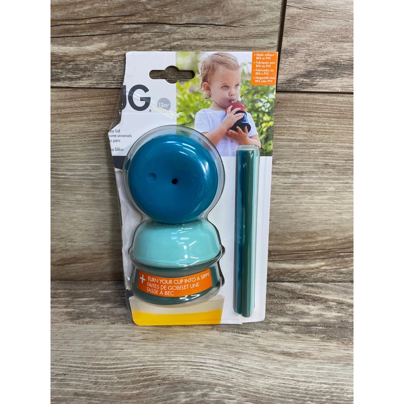 NEW Boon Snug Silicone Sippy Cup Lids & Straws 6pc