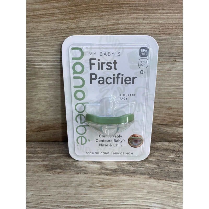 NEW nanobebe First Pacifier, Green 0m+