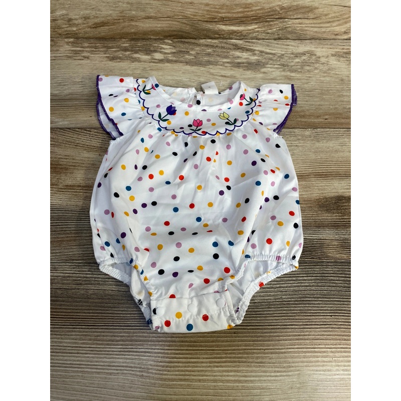 NEW Shein Polka Dot Romper White sz 0-1m White Newborn