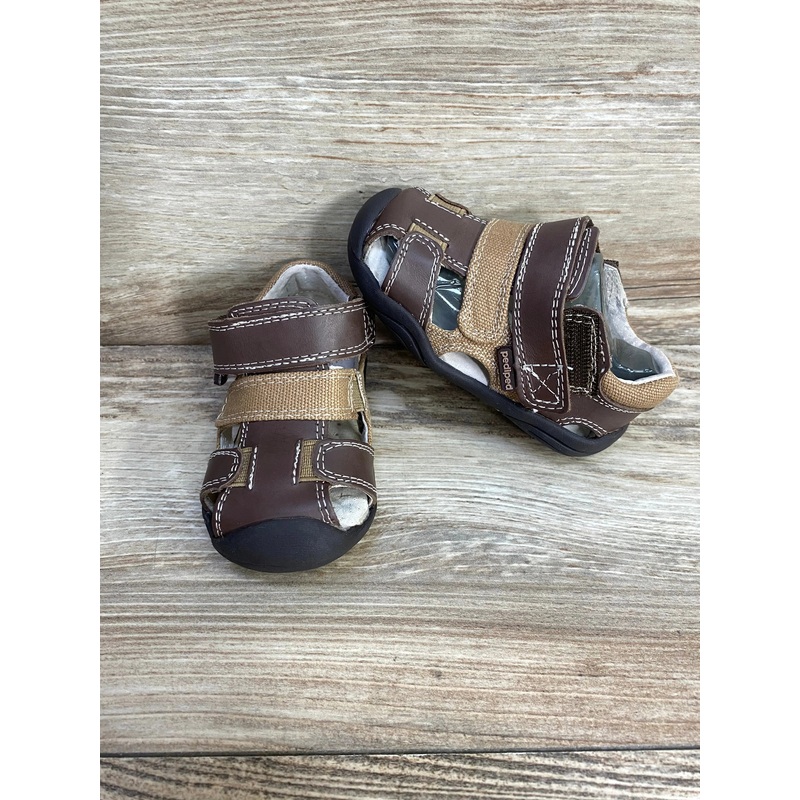 Pediped Grip ‘n’ Go Joshua Brown Sandals sz 4-4.5c