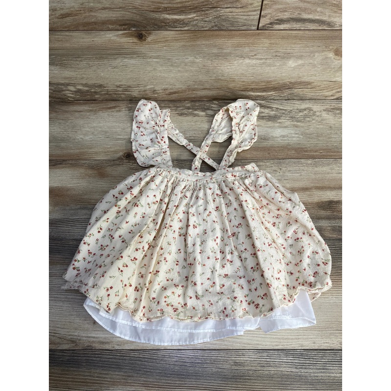 Pippa & Julie Floral Skirt Cream sz 5T Cream 5T