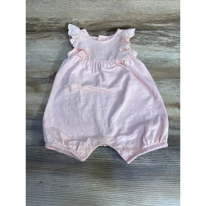 Starting Out Eyelet Ruffle Romper Pink sz 6m Pink 6m