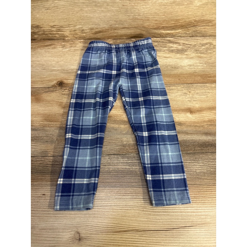 Btween Plaid Leggings Blue sz 2T Blue 2T