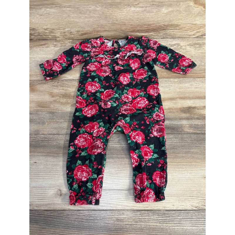 Bundles Floral Coverall Black sz 6-9m Black 6m